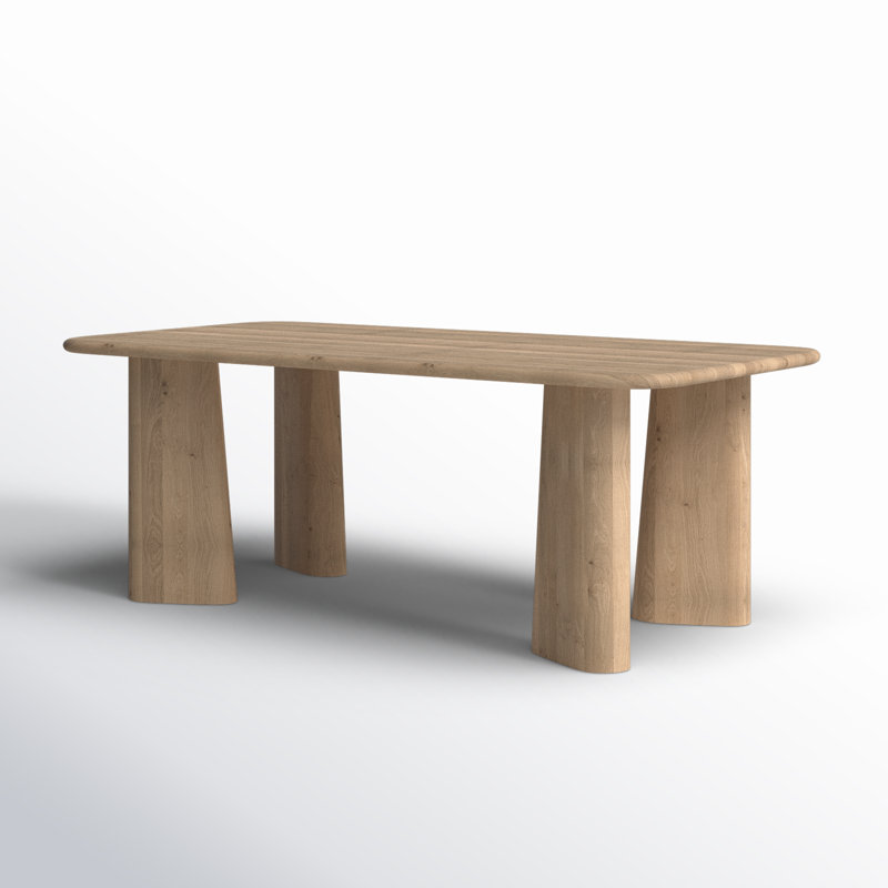 AllModern Daymon 84'' Solid Oak Dining Table | Wayfair